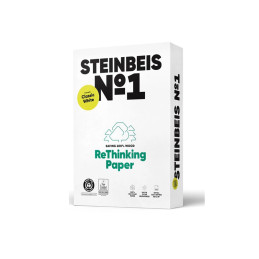 Caixa 5 Resmas Papel Fotocópia Reciclado Steinbeis A4 80g