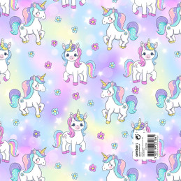 Pack 25 Fls. Papel Fantasia Criança C10/354 Unicorn World