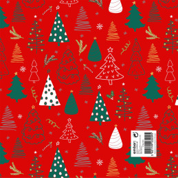 Pack 25 Fls. Papel Fantasia Natal C30/373 Xmas Trees