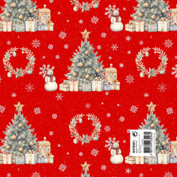 Pack 25 Fls. Papel Fantasia Natal C30/390 Santa Claus