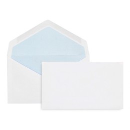 Pack 25 Envelopes Americano 92x163 Gomado Branco