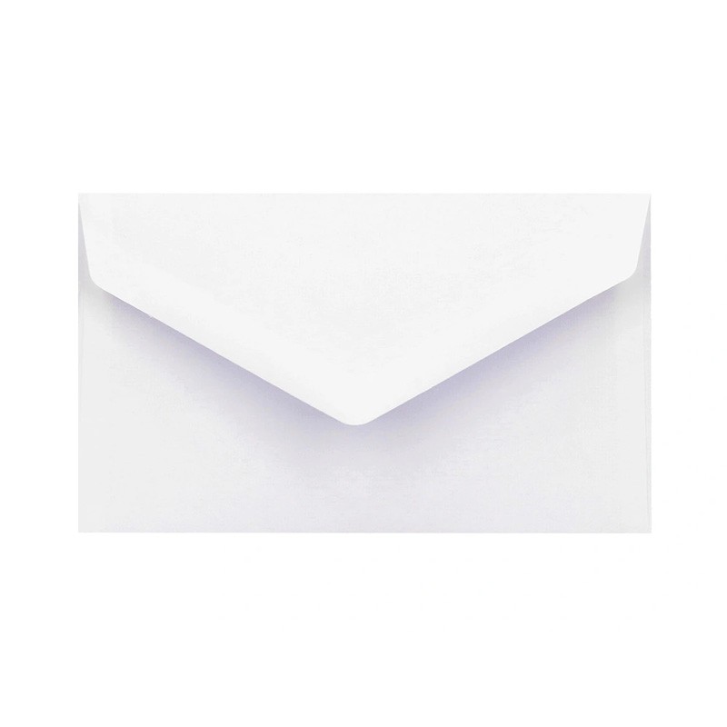 Caixa com 500 Envelopes Americano 92x163 Branco