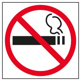 Blister Etiqueta Apli Sinalização Não Fumar