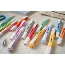 Estojo 4 Marcadores Fluorescente Stabilo Swing Cool Pastel Cores Sortidas