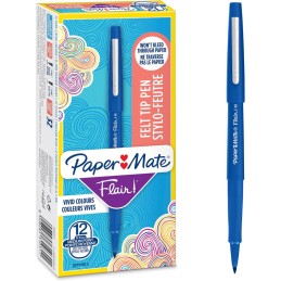 Marcador Paper Mate Flair M Azul