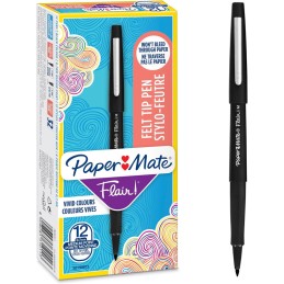 Marcador Paper Mate Flair M Preto