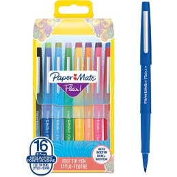 Estojo 16 Marcadores Paper Mate Flair M Cores Tropicais