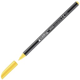 Caixa 10 Marcadores Ponta de Fibra Edding 1200 Amarelo