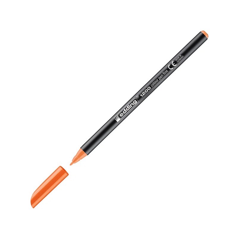 Caixa 10 Marcadores Ponta de Fibra Edding 1200 Laranja Caixa 10 Marcadores Ponta de Fibra Edding 1200 Laranja