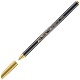 Caixa 10 Marcadores Ponta de Fibra Edding 1200 Ouro