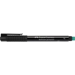 Caixa 10 Marcadores Permanente Faber-Castell Ponta Fina Preto