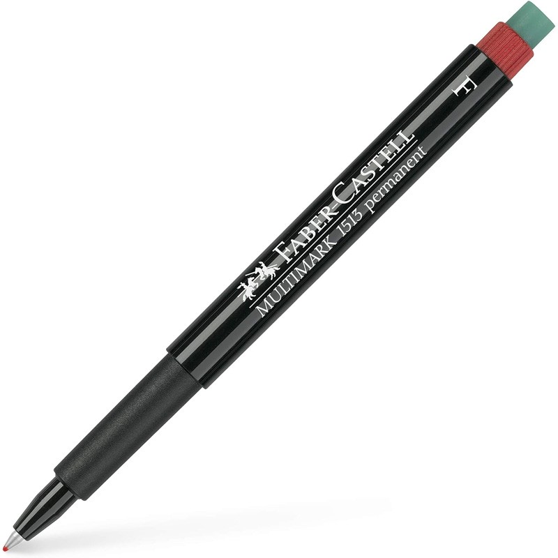 Caixa 10 Marcadores Permanente Faber-Castell Ponta Fina Vermelho Caixa 10 Marcadores Permanente Faber-Castell Ponta Fina Vermelho