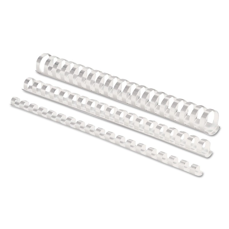 Caixa 100 Argolas Plástico A4 12mm Branco