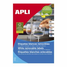 Etiquetas Brancas Removíveis Apli Joalharia 45x8mm 10314