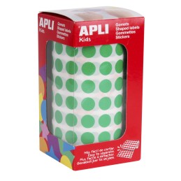 Autocolantes Redondos Apli 10,5mm 4854 Verde