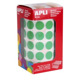 Autocolantes Redondos Apli 15mm 4858 Verde