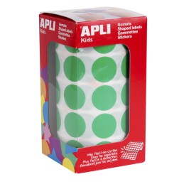Autocolantes Redondos Apli 20mm 4862 Verde