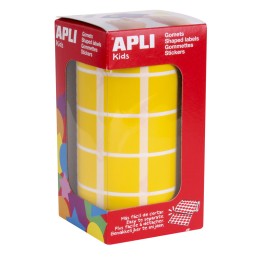 Autocolantes Quadrados Apli 20mm 4875 Amarelo