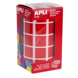 Autocolantes Quadrados Apli 20mm 4877 Vermelho
