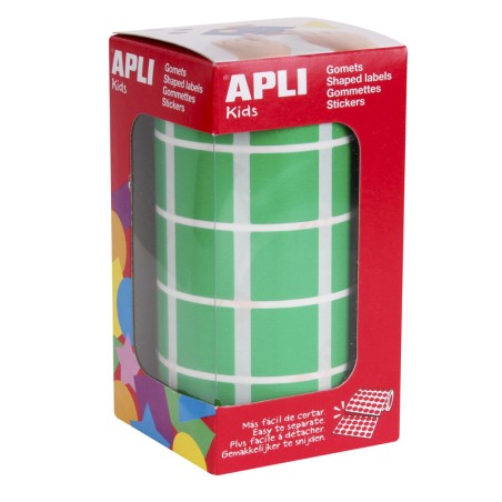 Autocolantes Quadrados Apli 20mm 4878 Verde
