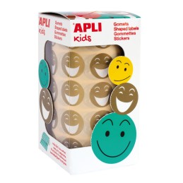 Autocolantes Removíveis Apli 20mm 14374 Cara Feliz Ouro