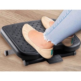 Apoio de Pés Q-Connect plástico Ajustável Premium com Almofada