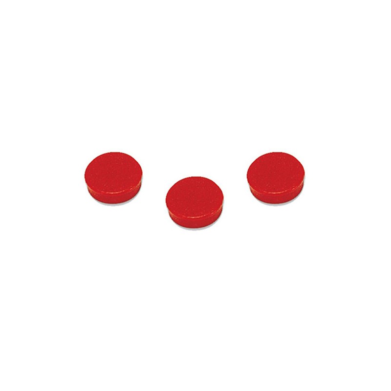 Caixa 10 Imans Bi-Office 30mm Vermelho Caixa 10 Imans Bi-Office 30mm Vermelho