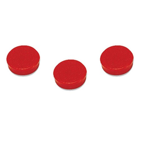 Caixa 10 Imans Bi-Office 30mm Vermelho