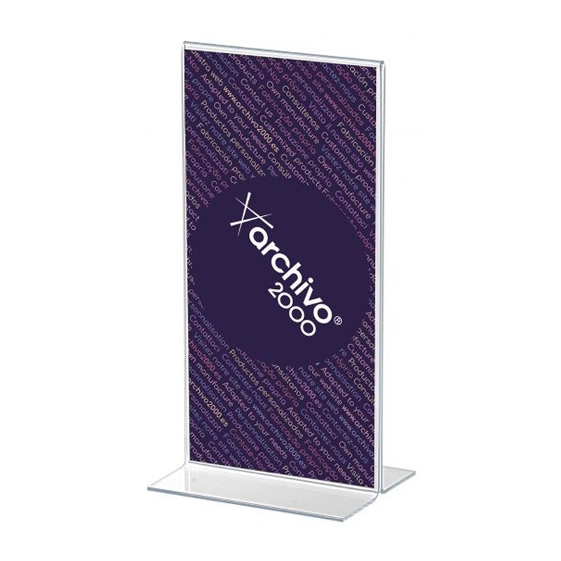 Expositor Porta Folhetos 2 Faces 1/3 A4 em T Vertical Expositor Porta Folhetos 2 Faces 1/3 A4 em T Vertical