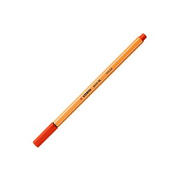 Caixa 10 Marcadores Ponta de Fibra Stabilo 88 Vermelho