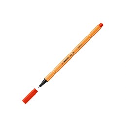 Caixa 10 Marcadores Ponta de Fibra Stabilo 88 Vermelho