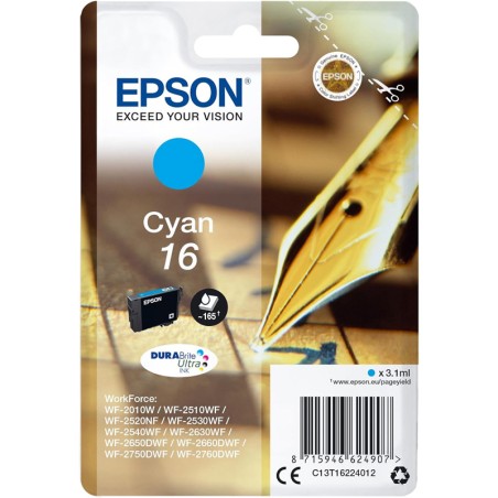 Tinteiro Epson 16 Azul C13T16224010 3,1ml