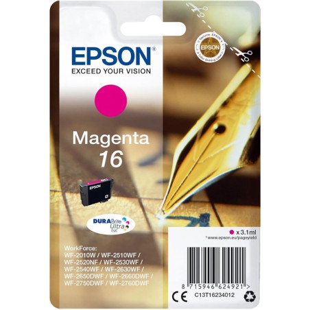 Tinteiro Epson 16 Magenta C13T16234010 3,3ml