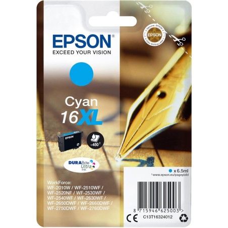 Tinteiro Epson 16XL Azul C13T16324010 6,5ml