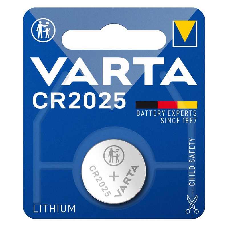 Pilha de Lítio Varta 3V CR2025 Pilha de Lítio Varta 3V CR2025