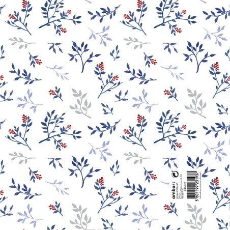 Pack 25 Fls. Papel Fantasia Clássico C40/322 Silver Lilies
