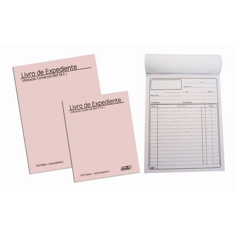 Livro de Expediente 148x210 A5 100Fls. Autocopiativo
