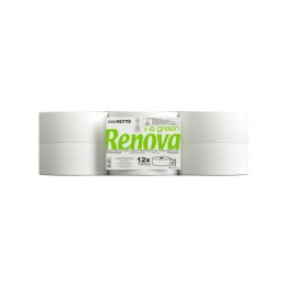 Papel Higiénico Jumbo Renova Green 75mts 2Fls - Pack 12 rolos