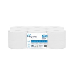Papel Higiénico Jumbo 120mts 2Fls - Pack 12 rolos