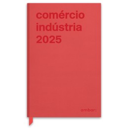 Agenda Secretária Ambar Comércio Indústria 2025 Vermelha