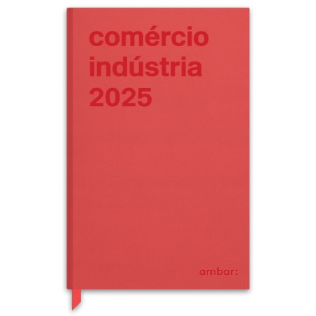 Agenda Secretária Ambar Comércio Indústria 2025 Vermelha