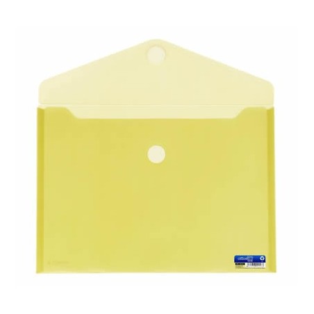 Envelope em Plástico A4 com Velcro 90153 Amarelo