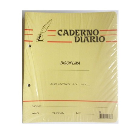 Caderno Liceal Agrafado Pena Diário Quadriculado