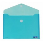 Envelope em Plástico A4 com Velcro 90126 Azul