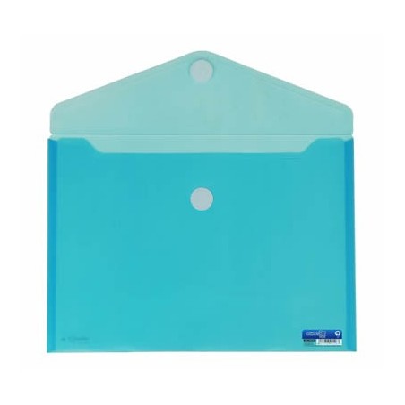 Envelope em Plástico A4 com Velcro 90126 Azul