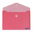 Envelope em Plástico A4 com Velcro 90146 Vermelho