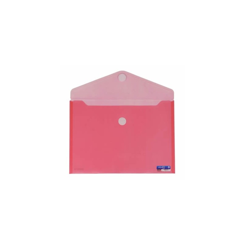 Envelope em Plástico A4 com Velcro 90146 Vermelho