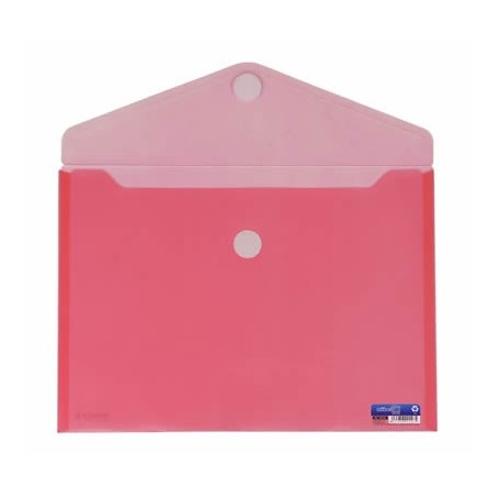 Envelope em Plástico A4 com Velcro 90146 Vermelho