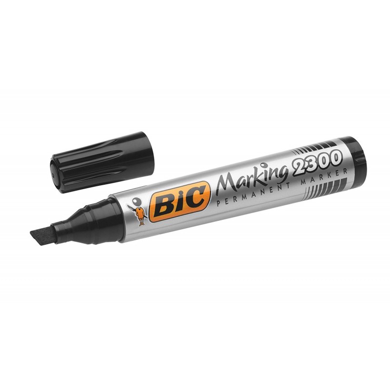 Marcador Permanente BIC Ponta Facetada 2300 Preto