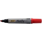 Marcador Permanente BIC Ponta Facetada 2300 Vermelho